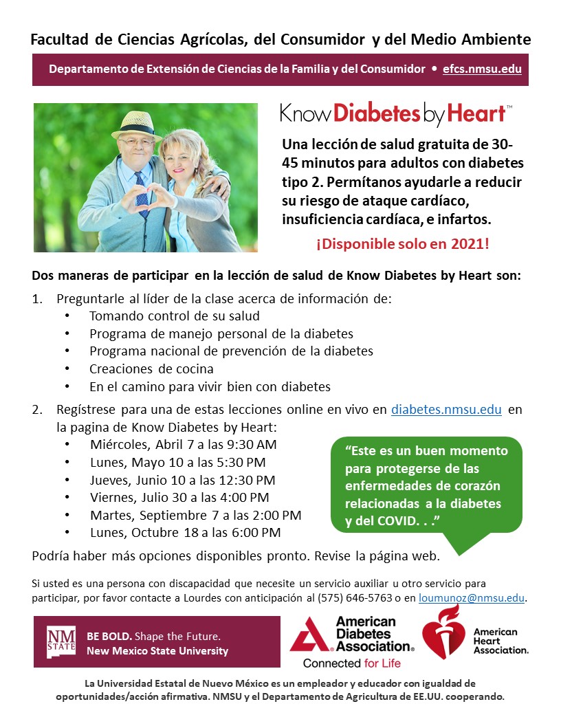 KDBH lesson flyer in Spanish
